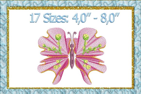 Butterfly Machine Embroidery Design