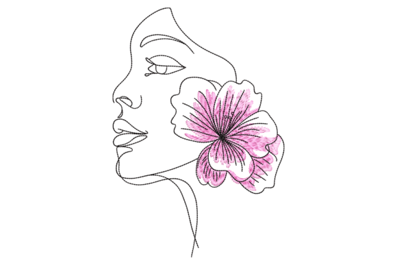 Floral Serenity Embroidery Design
