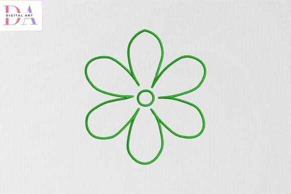 Green Outline Flower Review