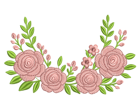 Review: Rose Floral Embroidery Design, Machine